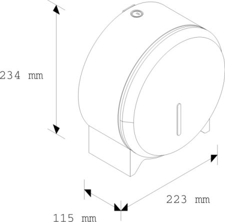 Držač za toalet papir MINI - inox mat - Image 6