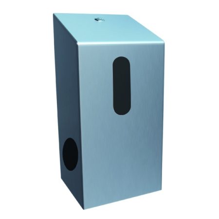 Držač toalet papira za dve male rolne - inox mat