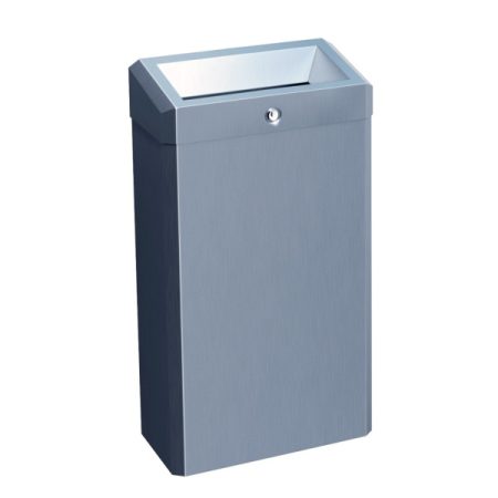 Korpa za otpatke sa stilizovanim otvorom - inox mat