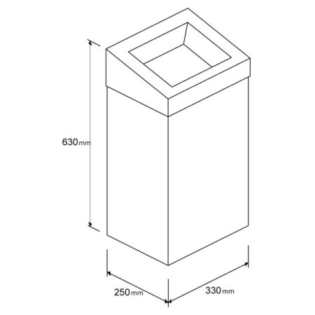 Kanta za otpatke MAXI - inox sjaj - Image 6