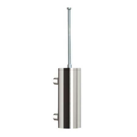 WC četka sa postoljem, montaža na zid - inox sjaj